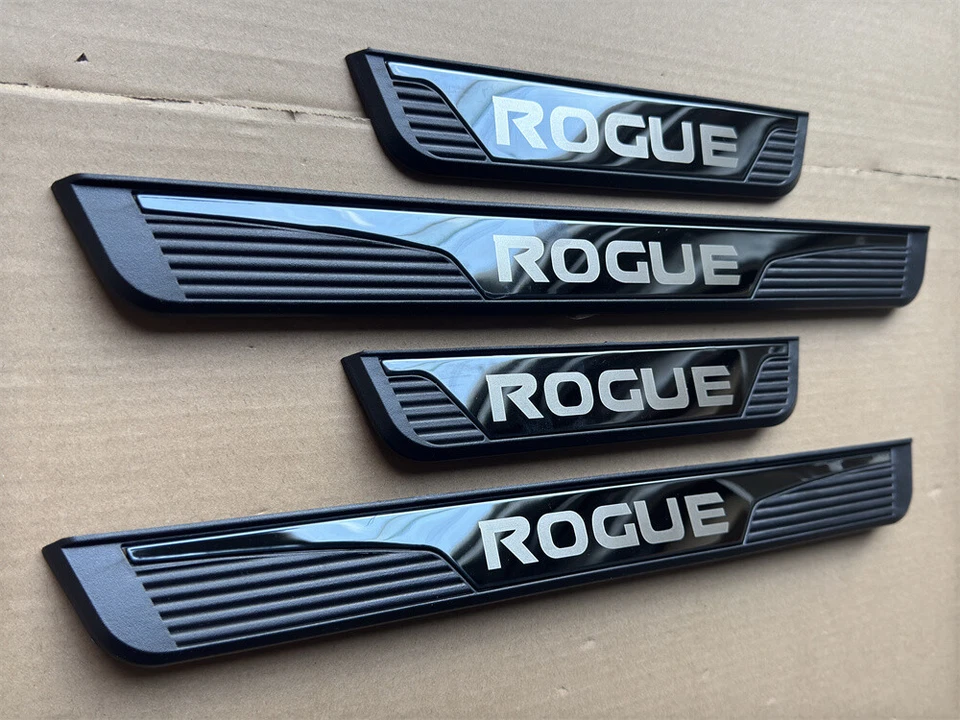 Car Accessories For Nissan Rogue Steel Door Sill Protector Scuff Plate Guards X4